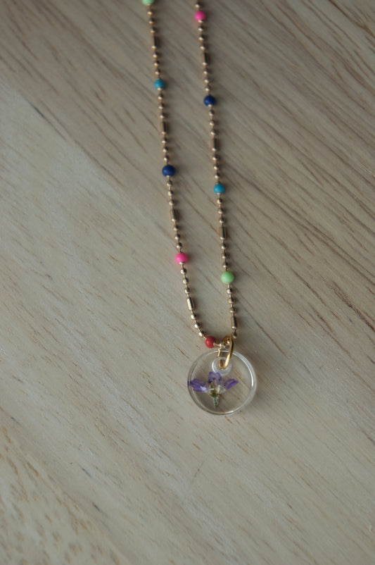 Purple Multi-Colored Necklace