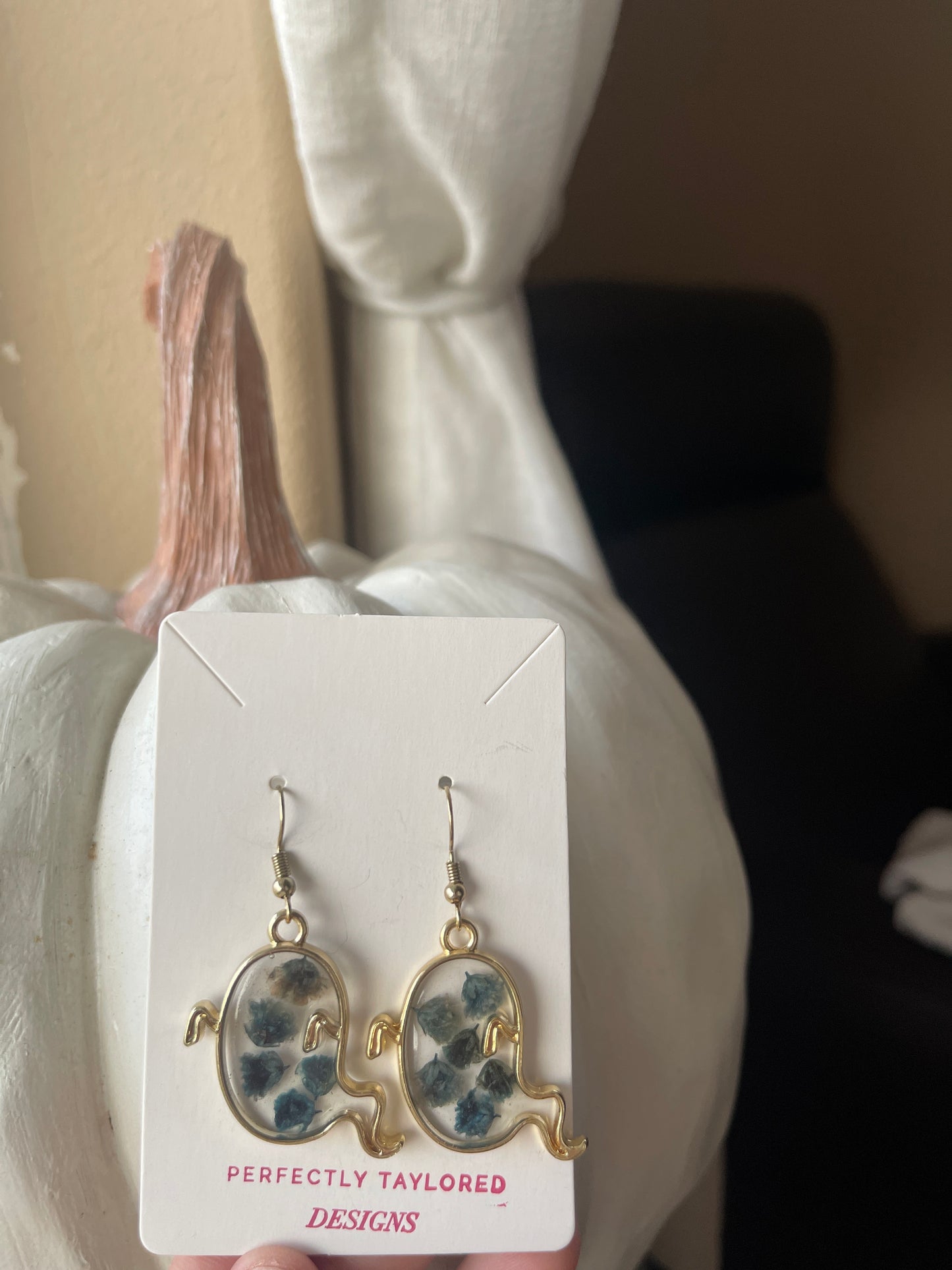 Blue Ghost Earrings